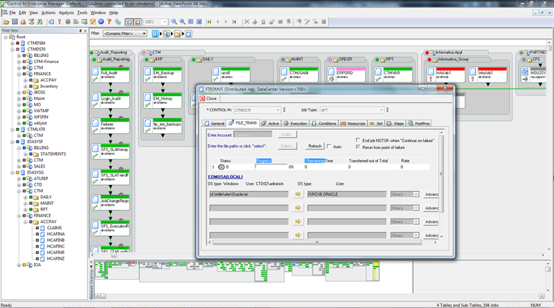 M software. BMC Control-m. Программа QC.