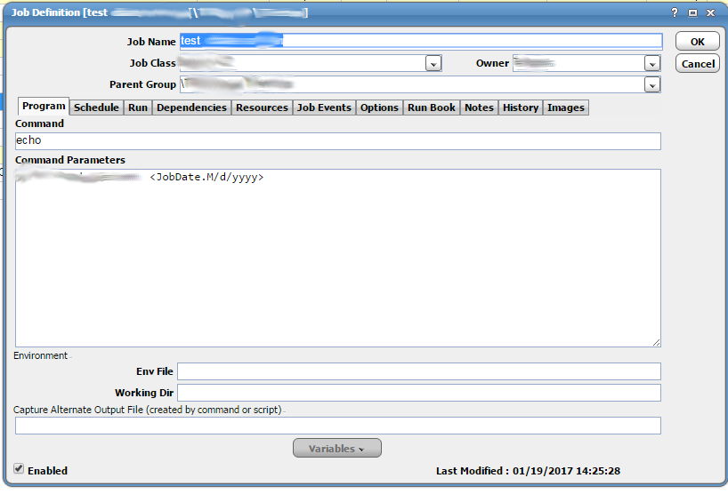 Tidal Enterprise Scheduler Command