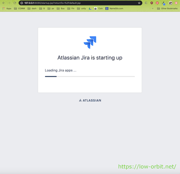 Atlassian Jira is starting up