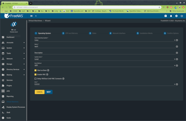 cannot install syncthing freenas