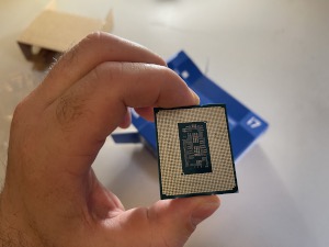 Core i7 12700K Alder Lake CPU up close pins