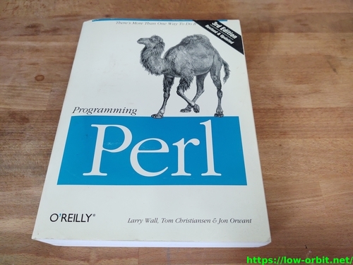programming perl front
